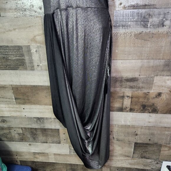 New BCBG Maxazria Liquid turtleneck asymmetric dress - Picture 5 of 10